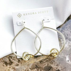 Gold Presleigh Love Knot Open Frame Earrings